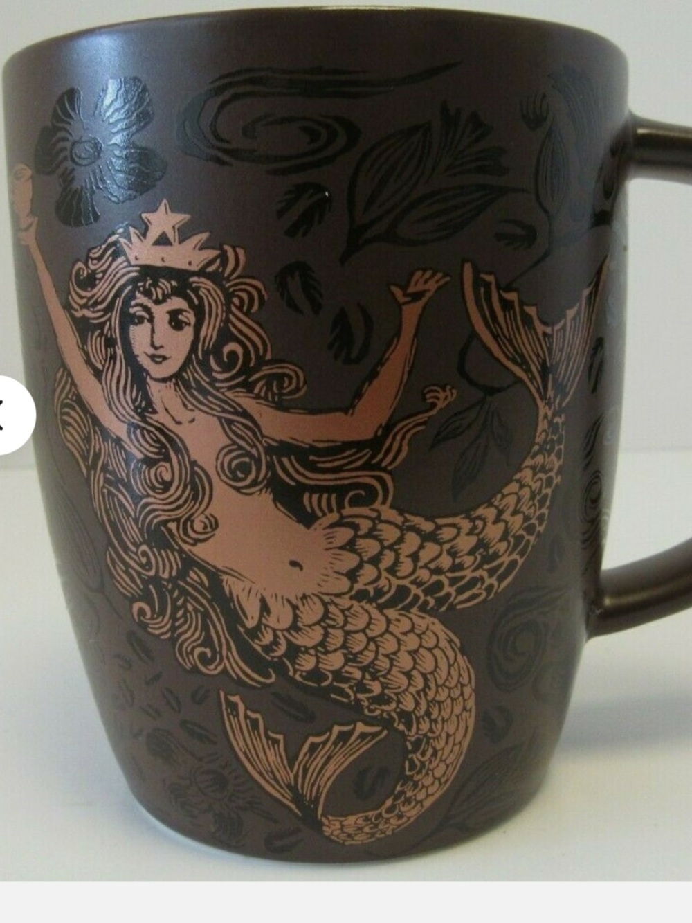 Starbucks Split Tail Mermaid 40th Anniversary Siren Mug Brown & Copper